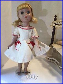 Vintage 14 Madame Alexander Doll Custom Clothing Shoes Canopy Bed Lot