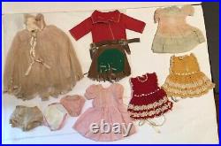 Vintage 14 Madame Alexander Doll Custom Clothing Shoes Canopy Bed Lot