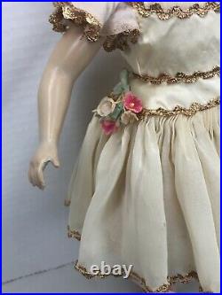 Vintage 14 Madame Alexander Nina Ballerina Doll Hard Plastic Tagged dress