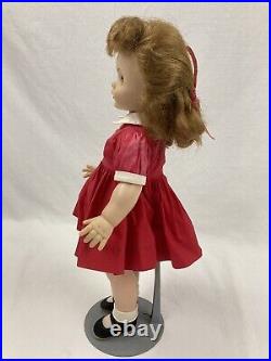 Vintage 15 Madame Alexander Kelly Doll Marybel Face 1958 with Red Dress and Stand