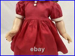 Vintage 15 Madame Alexander Kelly Doll Marybel Face 1958 with Red Dress and Stand