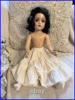 Vintage 1930 40s 18 Composition Madame Alexander Scarlett O'Hara Doll Wendy Ann