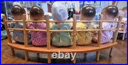 Vintage 1930's Dionne Quintuplets 5 dolls set M. Alexander with High Chair