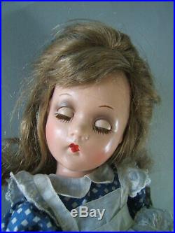 Vintage 1930's Mme Alexander 13 Alice in Wonderland Doll Wendy Ann AO