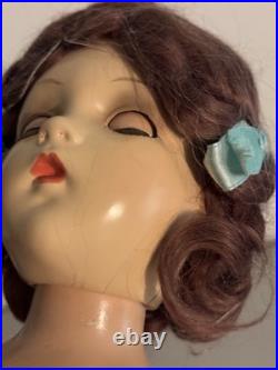 Vintage 1930s Madame Alexander 21 Composition Doll + Dress & Shoes