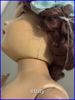 Vintage 1930s Madame Alexander 21 Composition Doll + Dress & Shoes