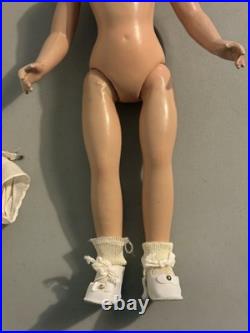 Vintage 1930s Madame Alexander 21 Composition Doll + Dress & Shoes