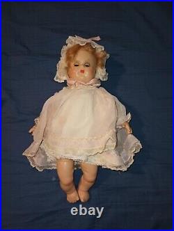 Vintage 1936+ Madame Alexander 11 Little Genius Composition/Cloth Baby Doll