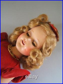 Vintage 1939 Mme Alexander 18 Composition Sonja Henie Doll Original NM