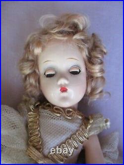 Vintage 1940's Madame Alexander 14 Composition Fairy Queen Doll Original Outfit