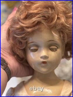 Vintage 1940's Madame Alexander Wendy Ann Doll Bride With outfit pink gown antique