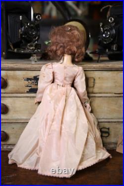 Vintage 1940's Madame Alexander Wendy Ann Doll Bride With outfit pink gown antique
