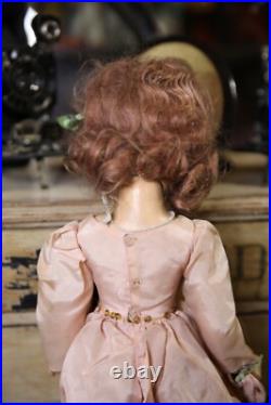 Vintage 1940's Madame Alexander Wendy Ann Doll Bride With outfit pink gown antique