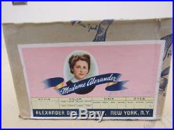 Vintage 1940s Compo Alexander 12 McGUFFEY ANA Doll ORIGINAL BOX Wrist Tag
