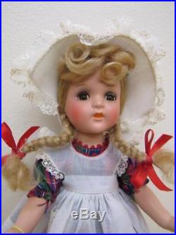 Vintage 1940s Compo Alexander 12 McGUFFEY ANA Doll ORIGINAL BOX Wrist Tag