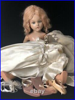Vintage 1940s Madame Alexander Composition Wendy Ann 17 Bride Doll