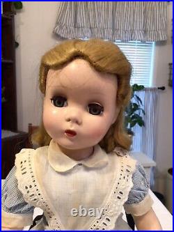 Vintage 1948 17 doll Alice in Wonderland Maggie Face! Unmarked Madame Alexander