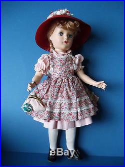 Vintage 1948-1950 McGUFFEY ANA Hard Plastic Madame Alexander Doll Mint with Tag