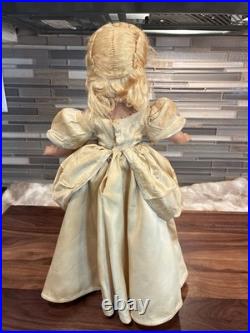 Vintage 1950 Madame Alexander Cinderella Doll Blonde Coronet, Gold Gown