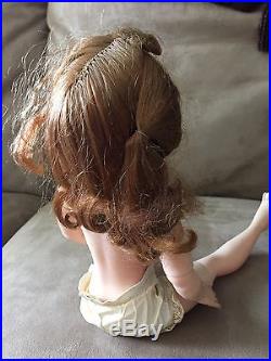 Vintage 1950's Madam Alexander CISSY Doll, GREAT condition, Earrings, Redhead Wig