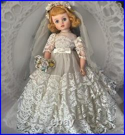 Vintage 1950's Madame Alexander 15 Doll Elise Bride Tagged Outfit