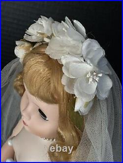 Vintage 1950's Madame Alexander 15 Doll Elise Bride Tagged Outfit