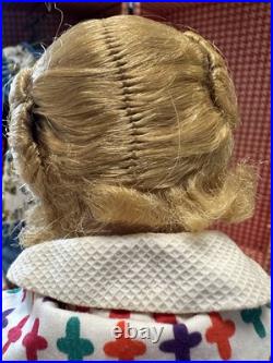 Vintage 1950's Madame Alexander 17 Blonde Doll Margaret Face Trunk Clothes Plus