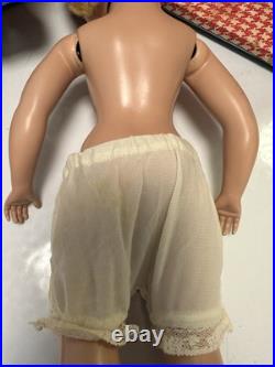 Vintage 1950's Madame Alexander 17 Blonde Doll Margaret Face Trunk Clothes Plus
