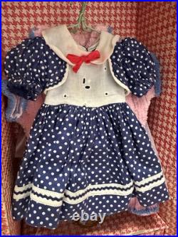 Vintage 1950's Madame Alexander 17 Blonde Doll Margaret Face Trunk Clothes Plus
