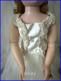 Vintage 1950's Madame Alexander 20 Cissy Hard Plastic Doll Tagged Bride Outfit