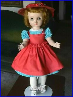 Vintage 1950's Madame Alexander 24 Hard Plastic Binnie Walker Doll Cissy Face