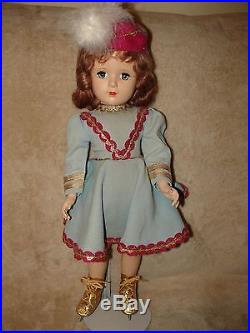 Vintage 1950's Madame Alexander Babs Ice Skater doll, original outfit, NICE