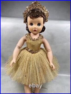 Vintage 1950's Madame Alexander Elise Gold Ballerina