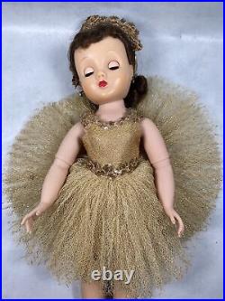 Vintage 1950's Madame Alexander Elise Gold Ballerina