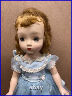 Vintage 1950s MADAME ALEXANDER BLONDE 15 WINNIE WALKER DOLL, DRESS + SHOES