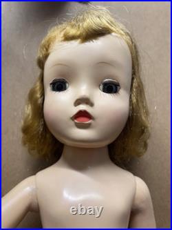 Vintage 1950s MADAME ALEXANDER BLONDE 15 WINNIE WALKER DOLL, DRESS + SHOES