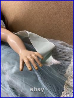 Vintage 1950s MADAME ALEXANDER BLONDE 15 WINNIE WALKER DOLL, DRESS + SHOES