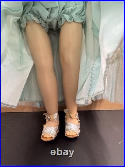 Vintage 1950s MADAME ALEXANDER BLONDE 15 WINNIE WALKER DOLL, DRESS + SHOES
