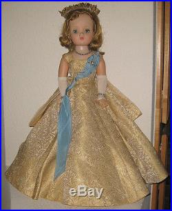 Vintage 1950s Madame Alexander Cissy Doll Queen Elizabeth II Coronation