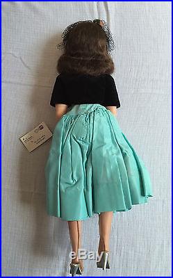 Vintage 1950s Madame Alexander Cissy Doll Turquoise Dress