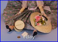 Vintage 1950s Madame Alexander Cissy Doll wearing rare FAO Schwartz dress
