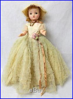 Vintage 1950s Madame Alexander Cissy doll jointed 20 with original dress bonus