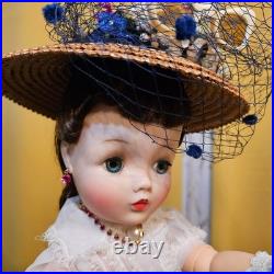 Vintage 1950s Madame Alexander Cissy doll with Pet Dog- Chair for display only