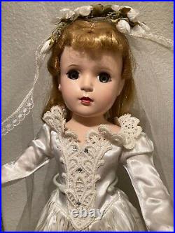 Vintage 1952 HP 17 Madame Alexander Margaret Face Bride Doll VGC