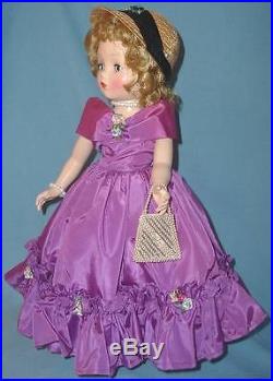 Vintage 1953 Madame Alexander 18 BINNIE WALKER DOLLCISSY FACEOriginal Gown