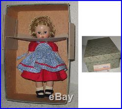 Vintage 1953 Madame Alexander Kins Doll Strung Mint In Box