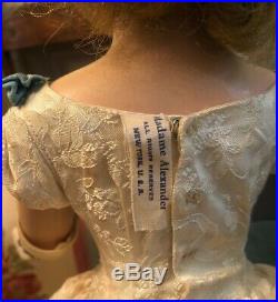 Vintage 1953 Madame Alexander Queen Elizabeth Coronation Doll, With Cape