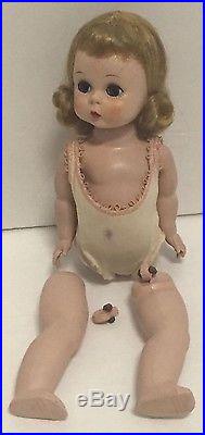 Vintage 1953 Madame Alexander Quiz-kins Alexanderkins Wendy Doll with Push Buttons