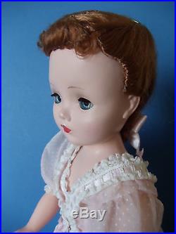 Vintage 1955 CISSY Doll 20 Mme Alexander Dotted Swiss Robe Nightgown Beautiful