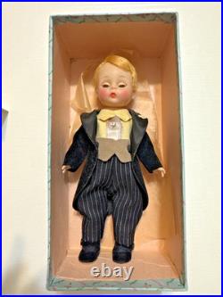 Vintage 1955 Madame Alexander-Kins Blonde Groom in Tuxedo Outfit with Box, RARE